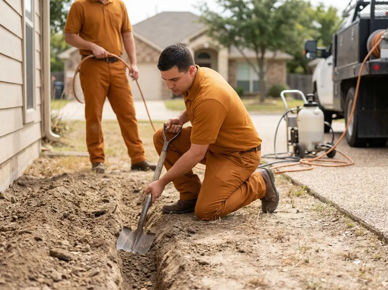 Subterranean Termite Soil Trenching and Treatment in Shepherd, TX